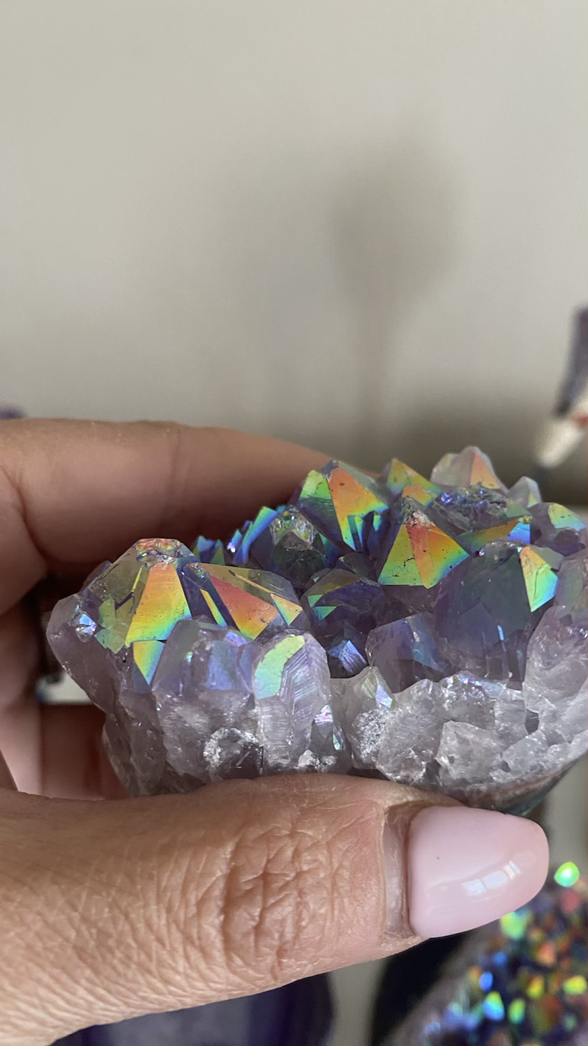 Thumbnail: Druzy crystals - Angel Aura Quartz