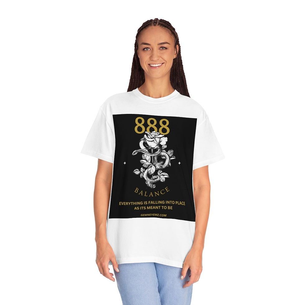 Thumbnail: 888 ANGEL NUMBER Unisex Garment-Dyed T-shirt