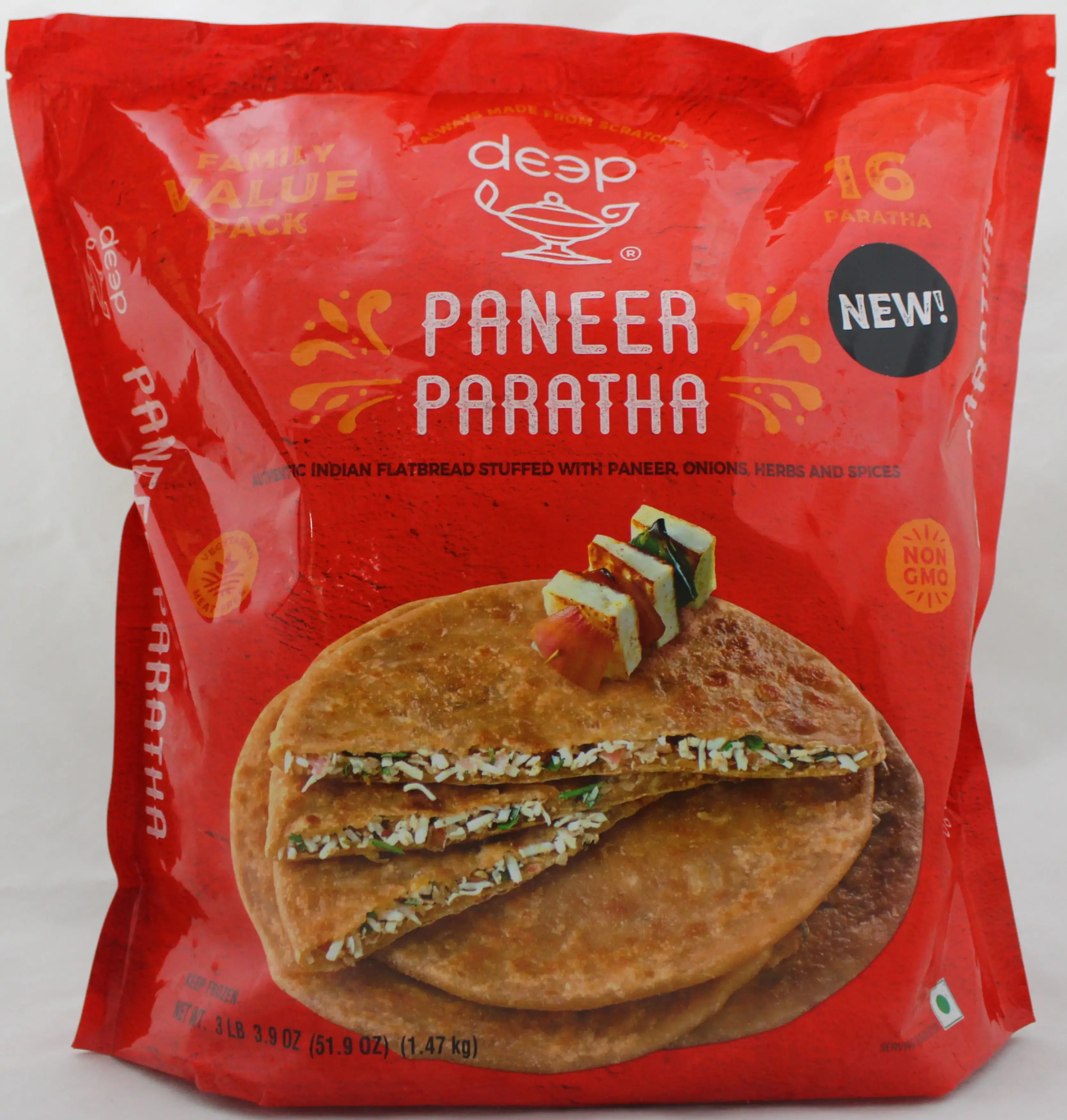 DEEP PANEER PARATHA FAMILY PACK 16pc