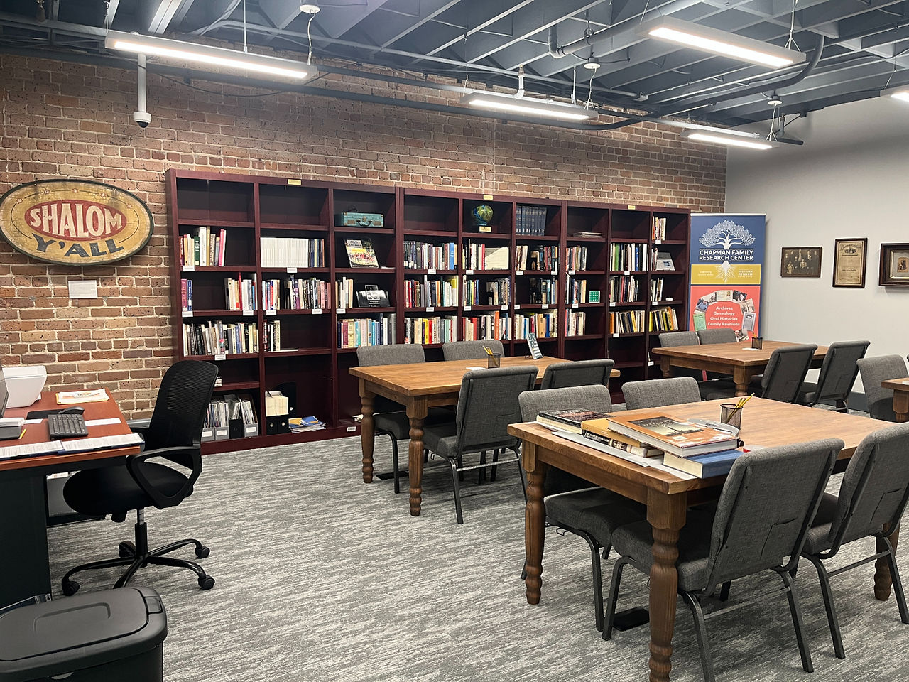 The Chapman Center's reading room on MSJE's third floor