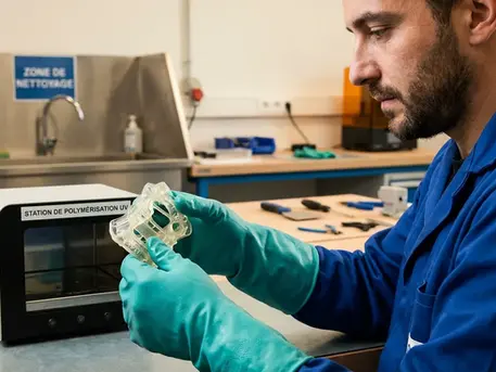 Machine de nettoyage et de durcissement pour résine 3D