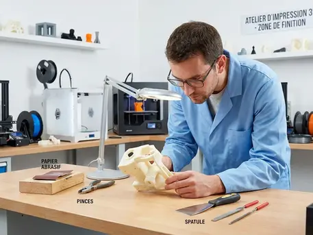 Post-traitement des pièces imprimées en 3D