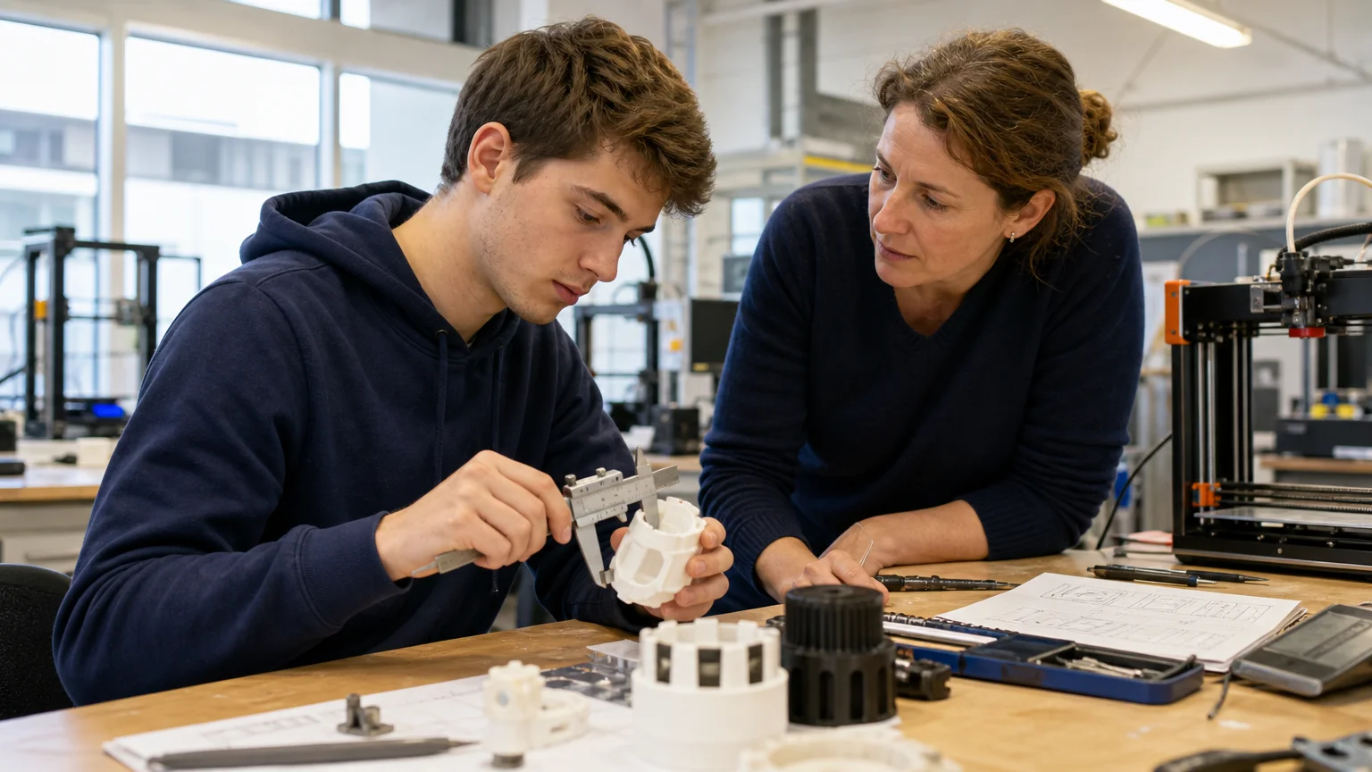 Fab lab pour l’enseignement en génie mécanique : repères