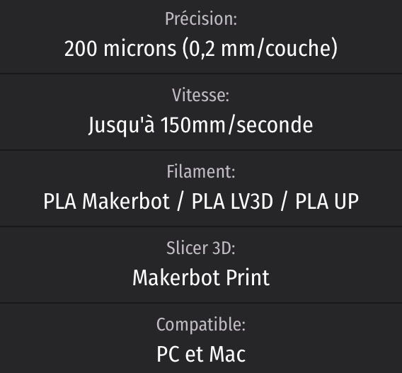 Miniatura: IMPRIMANTE 3D MAKERBOT REPLICATOR MINI +