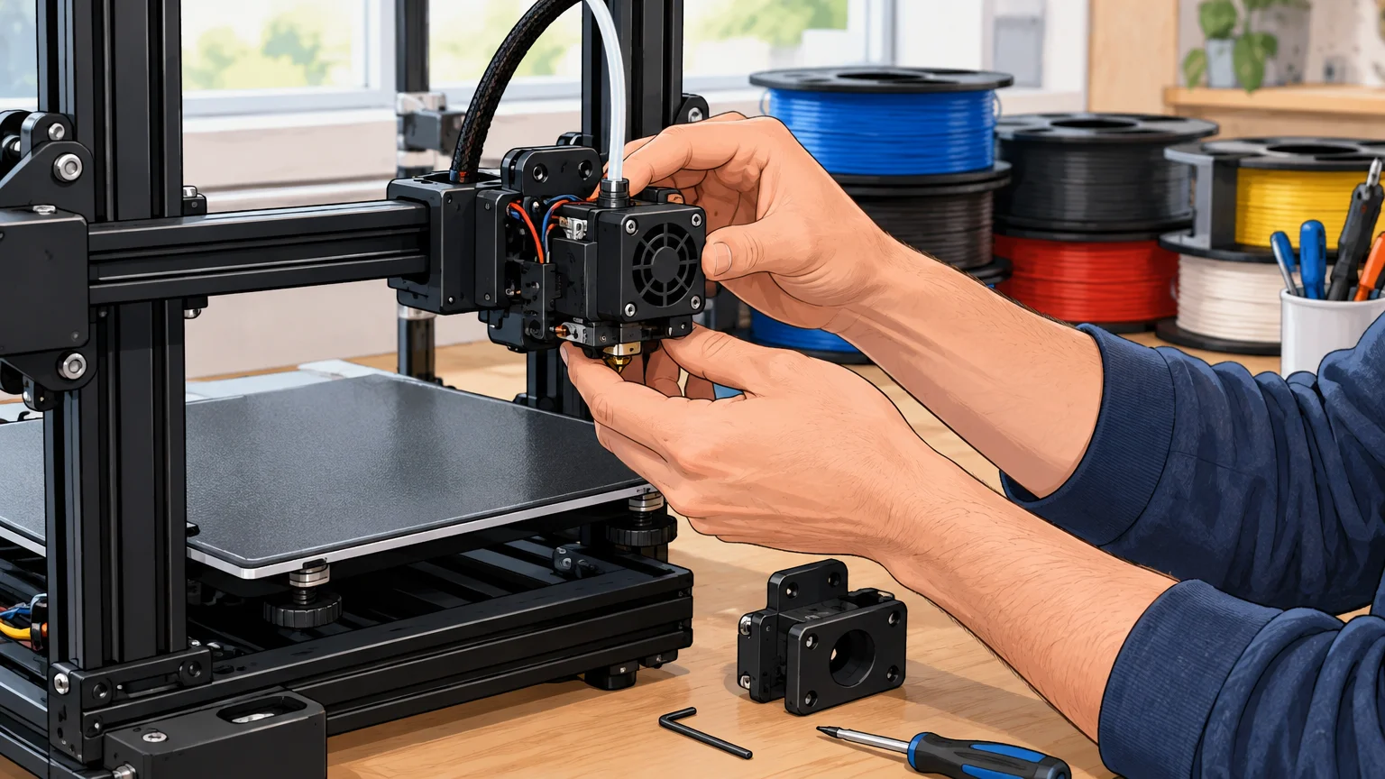 Snapmaker U1 : imprimer en multicolore sans gaspiller