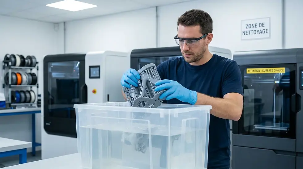 Dissoudre un support d'impression 3D dans l'eau