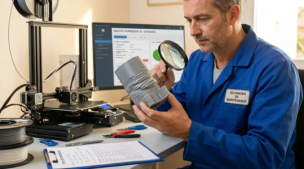 Sur-extrusion en impression 3D