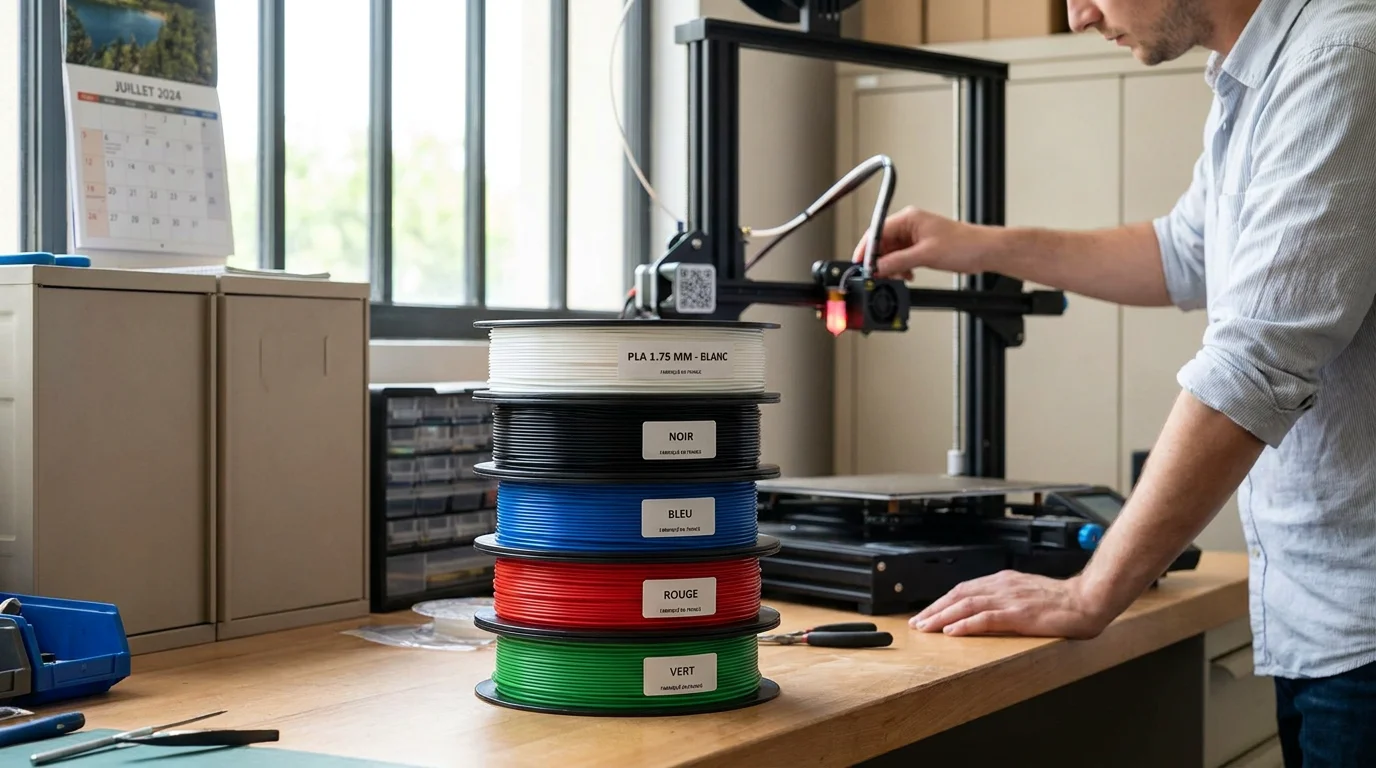 Filament PLA 1,75 mm pour imprimante 3D : guide d'achat complet