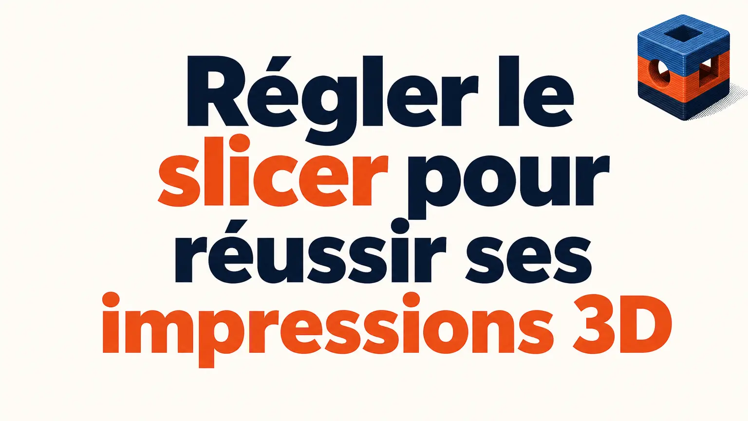 Imprimante FDM en train de produire une pièce de test pour vérifier les réglages du slicer.