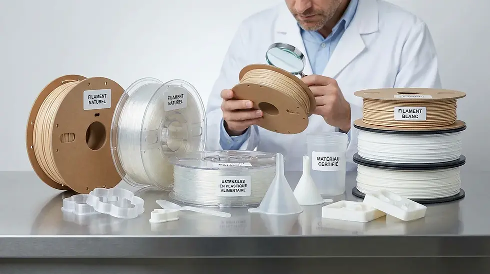 Filament de qualité alimentaire