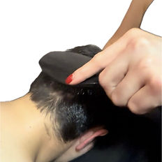 Ayurvedic brushing ritual to stimulate scalp and release tension