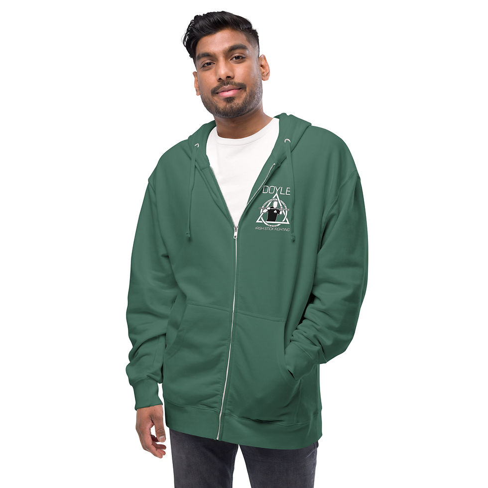 Thumbnail: Angry Leprechaun Fleece zip up hoodie