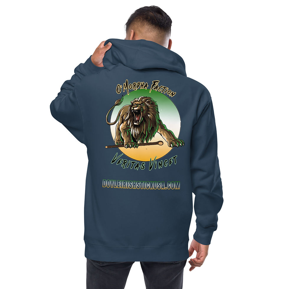 Thumbnail: OMordha Lion and Shillelagh Doyle Man zip up hoodie