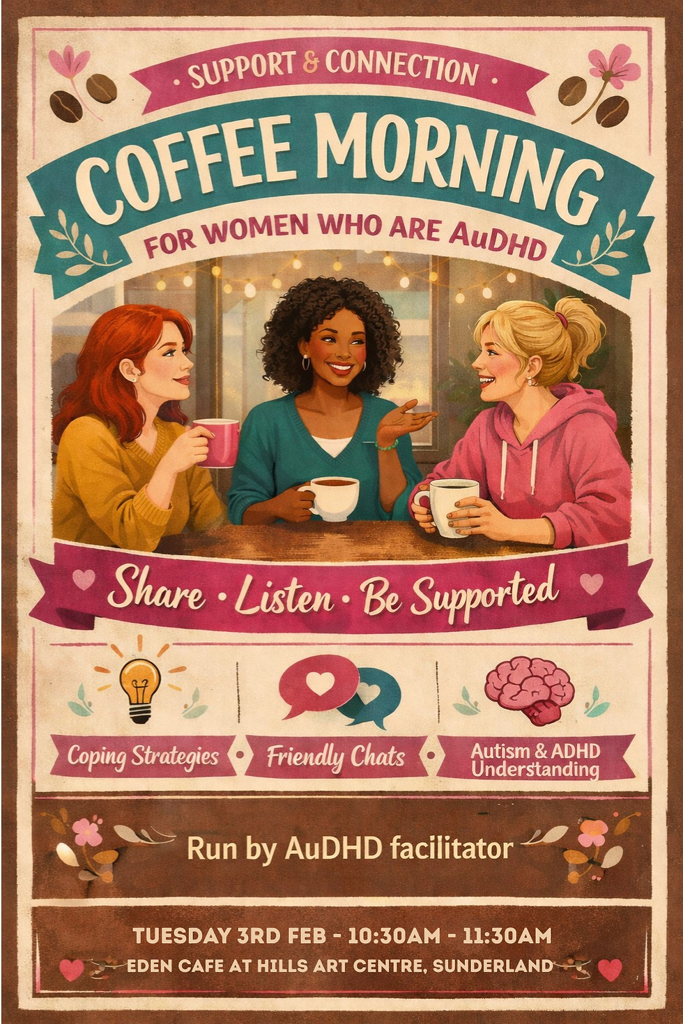 Coffee Morning for AuDHD Women