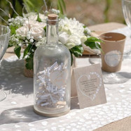 Moodboard Boho Chic en Ocre : bouteille à souhait