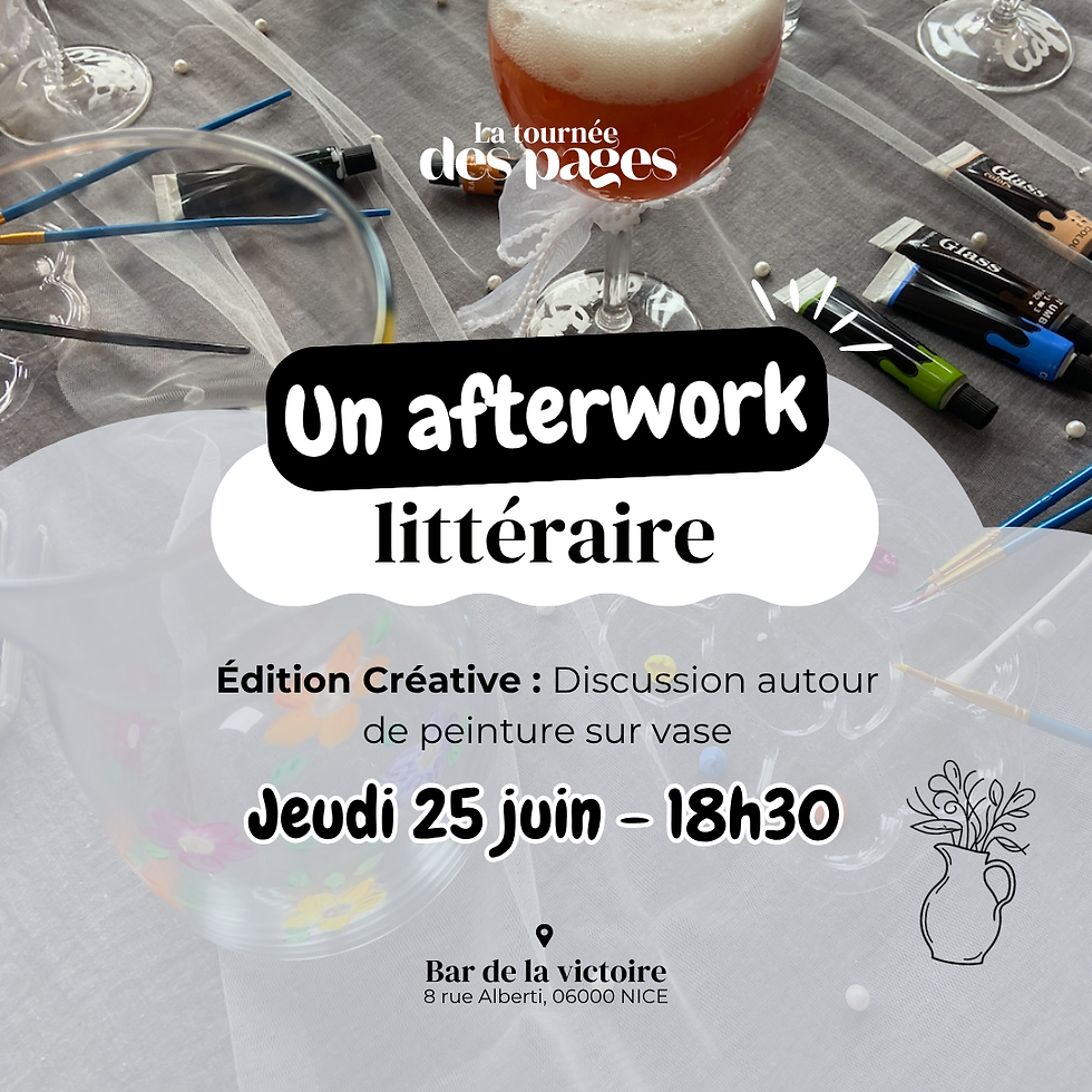Atelier Créatif Nice : Peinture sur Vase en Verre & Afterwork Littéraire DIY