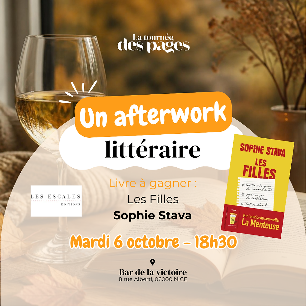 Afterwork littéraire à Nice - Un livre à gagner, 6 octobre