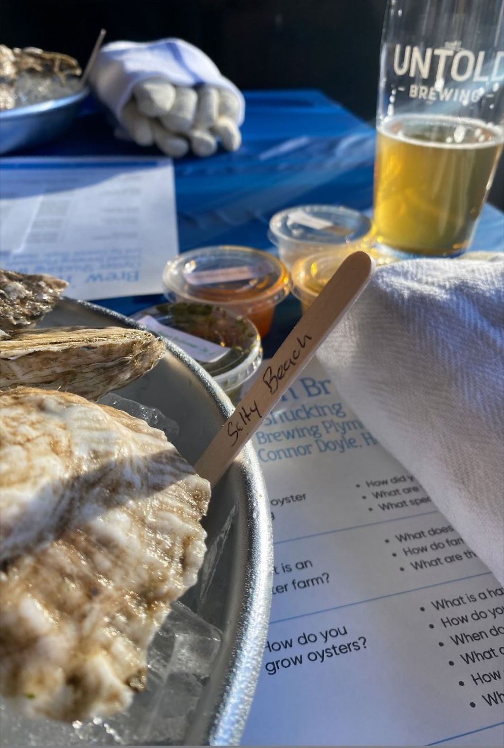 Oyster Shucking Class + Cocktail Pairing at Untold Brewing Plymouth