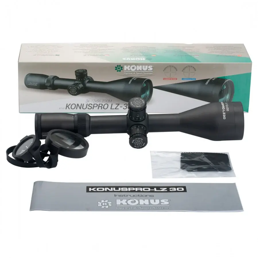 Sīktēls: KONUS KONUSPRO LZ-30 3-12X56 56mm OPTISKAIS TĒMĒKLIS