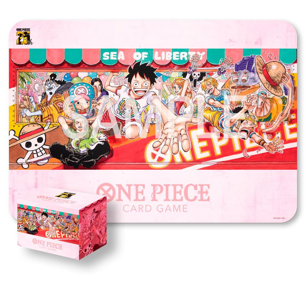One Piece Card Game  - Playmat And Card Case Set - 25Th Edition