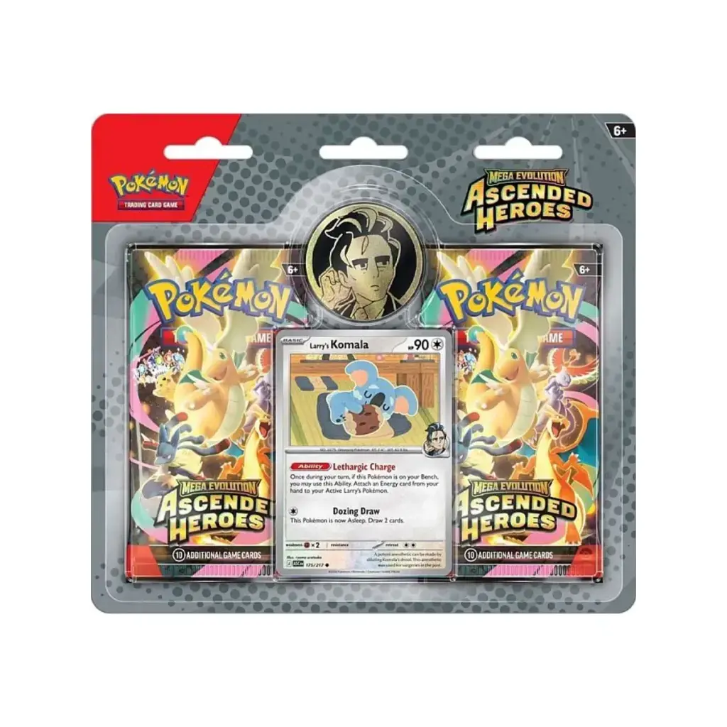 PKM Mega Evolution - Ascended Heroes - 2-pack Blister - Larry's Komola - EN trade card games