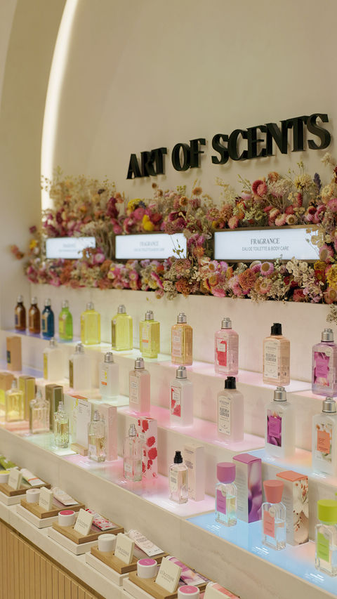 Shopfit for the new L'Occitane Shop in Pacific Fair, Gold Coast