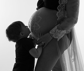 Peinture ventre bellypainting babybump Mandala shooting enfant frère soeur
