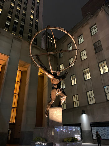 Statue of Atlas at Rockefeller Centre - The Weight of the Word on His Shoulders