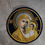 Thumbnail: Liturgical embroidered vestment applique - Round icon patch- Machine embroidery