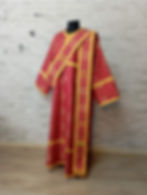 Thumbnail: Sticharion for deacon with orar - Deacon's alb - Orthodox Liturgical clothes