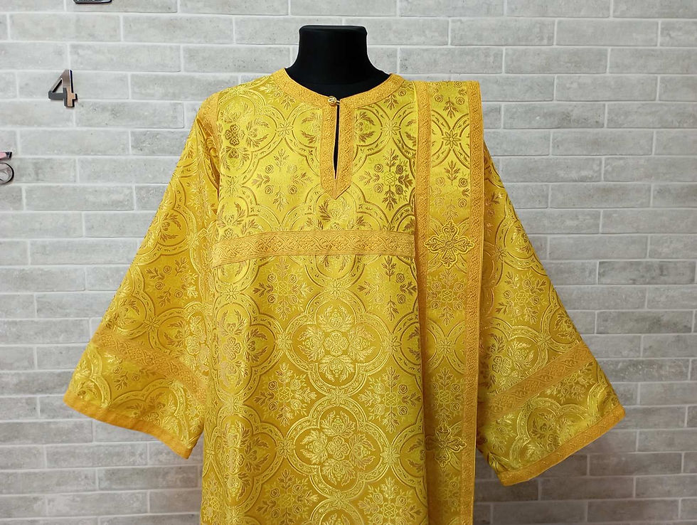 Thumbnail: Sticharion for deacon with orar - Deacon's alb - Orthodox Liturgical clothes