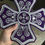 Thumbnail: Set of 16 embroidered crosses for priest vestment - Patch crosses applique
