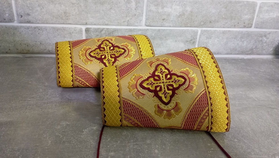 Thumbnail: Bishop's Communion set - Brocade church set - Omophor, stole epitrakhil, cuffs