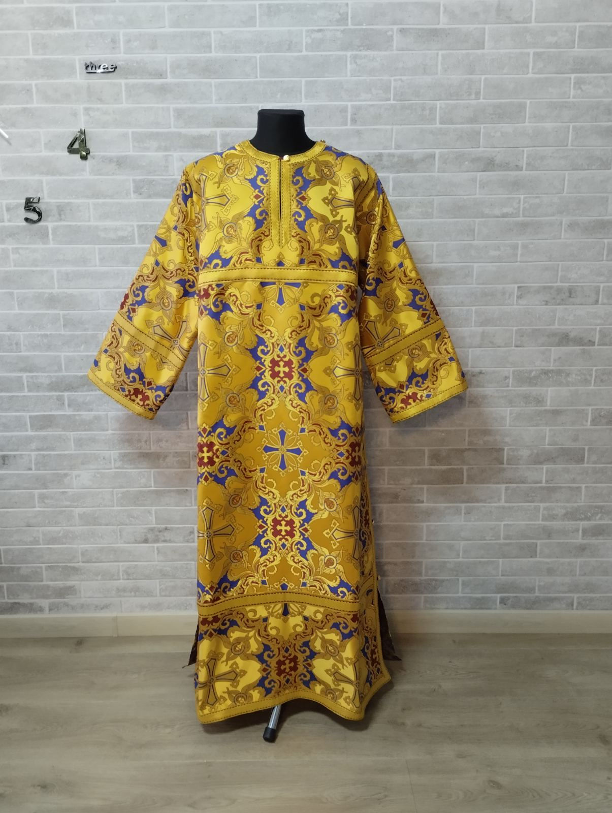 Stikharion in metallic brocade - Surplice Rochet - Alb - Stikhar for church use