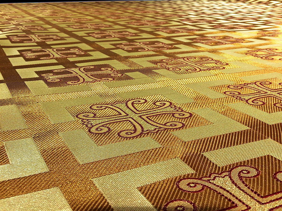 Thumbnail: Cappadocia - Nonmetallic Greek Brocade - Church Brocade - Liturgical Brocade