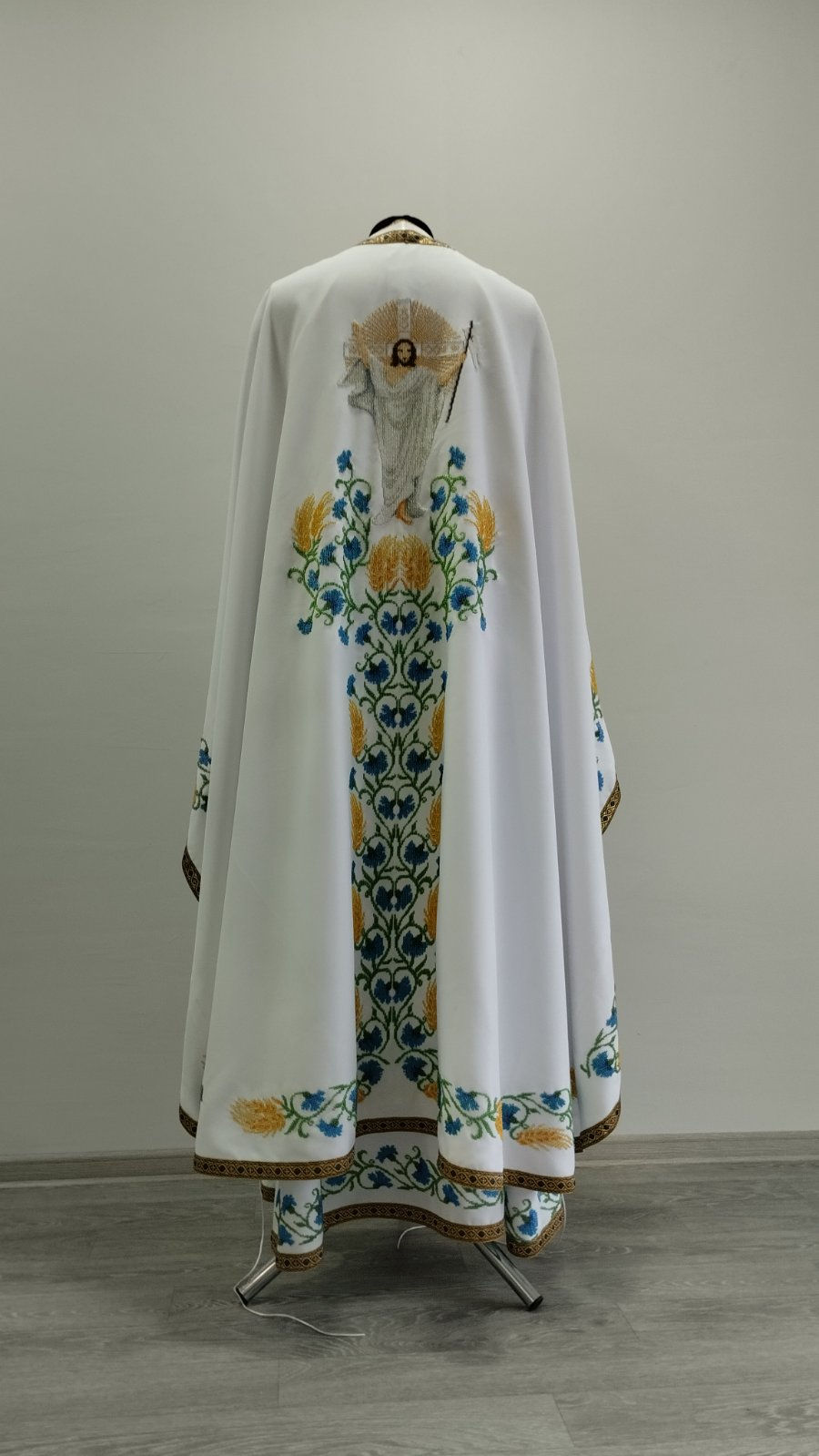 Thumbnail: Handmade beads embroidered priest vestment in Greek style - Orthodox vestment