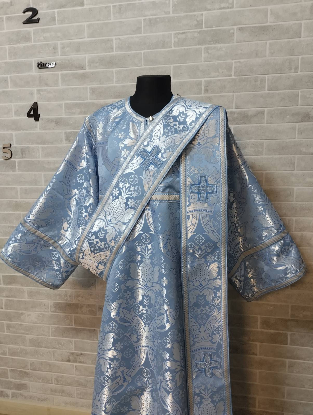 Protodeacon's vestment  - Church costume - Sticharion, orar and cuffs in brocade