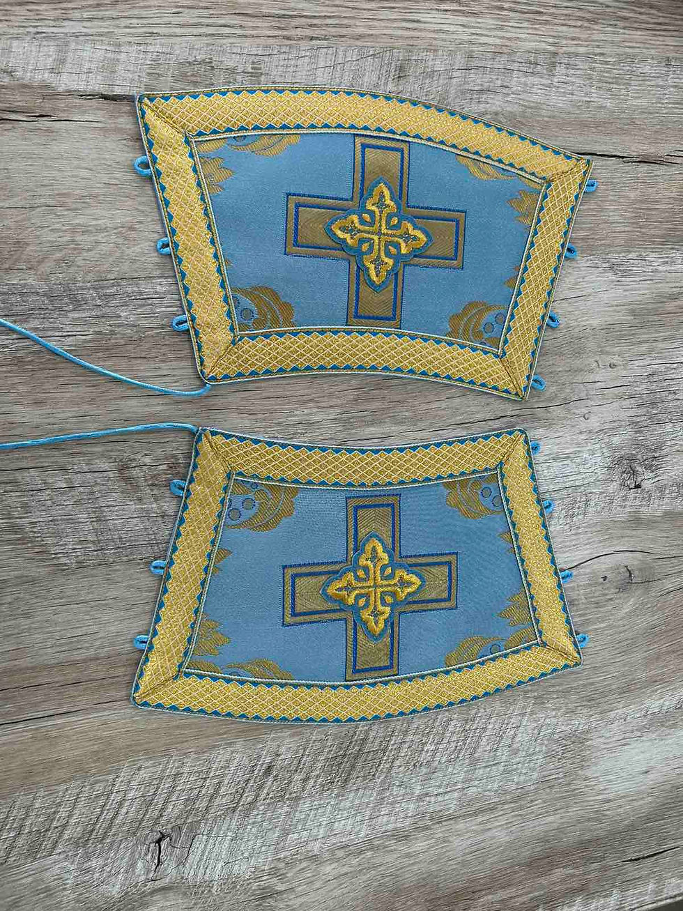 Thumbnail: Christmas vestment for deacon - Stichar and orar - Stikharion and orarion
