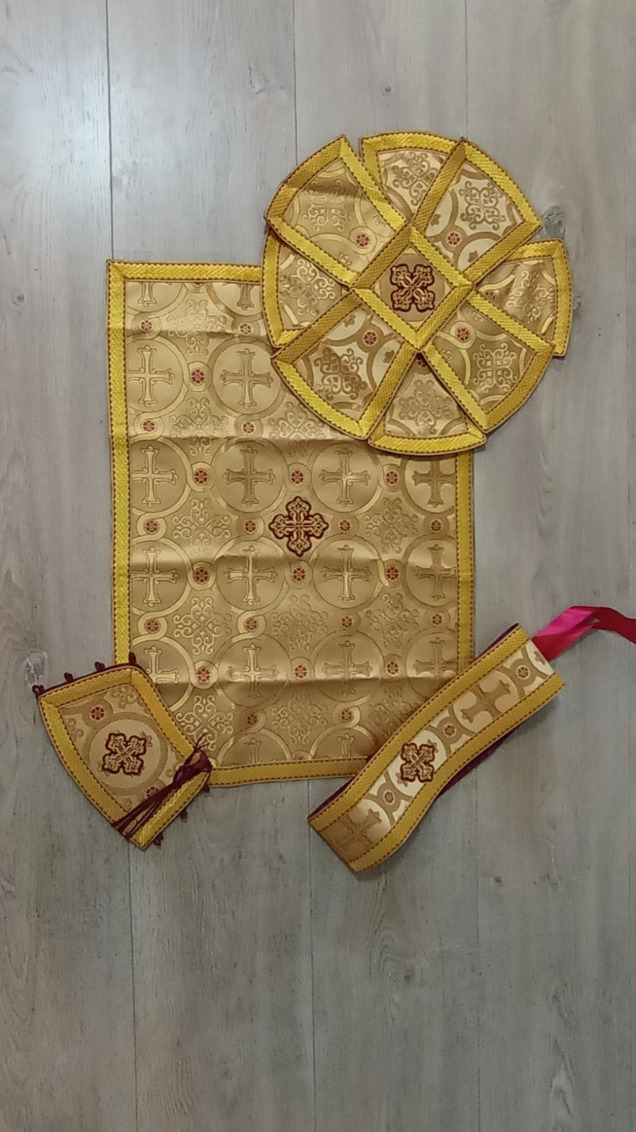 Thumbnail: Gold Bishop's Vestments - Vestments for Bishop - Archbishop liturgical clothes
