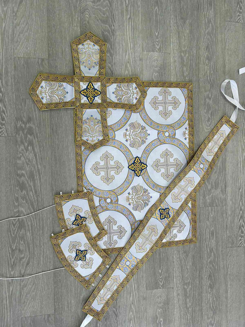 Thumbnail: Greek style liturgical vestment made of brocade - Priest vestment - Church cloth