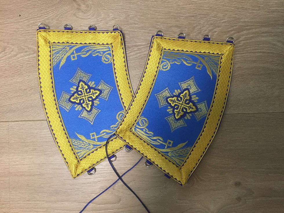 Thumbnail: Slavic style vestment - Priest vestment in brocade - Cloth for orthodox priest