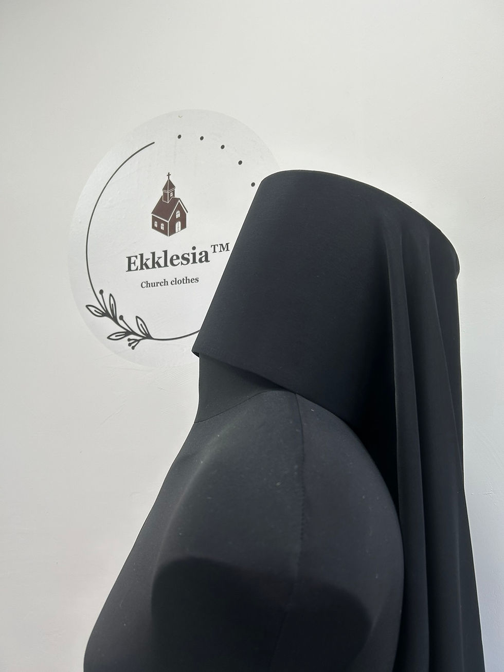 Thumbnail: Clobuk - Headdress for a monk - Klobuk for a monk - Black monk headdress