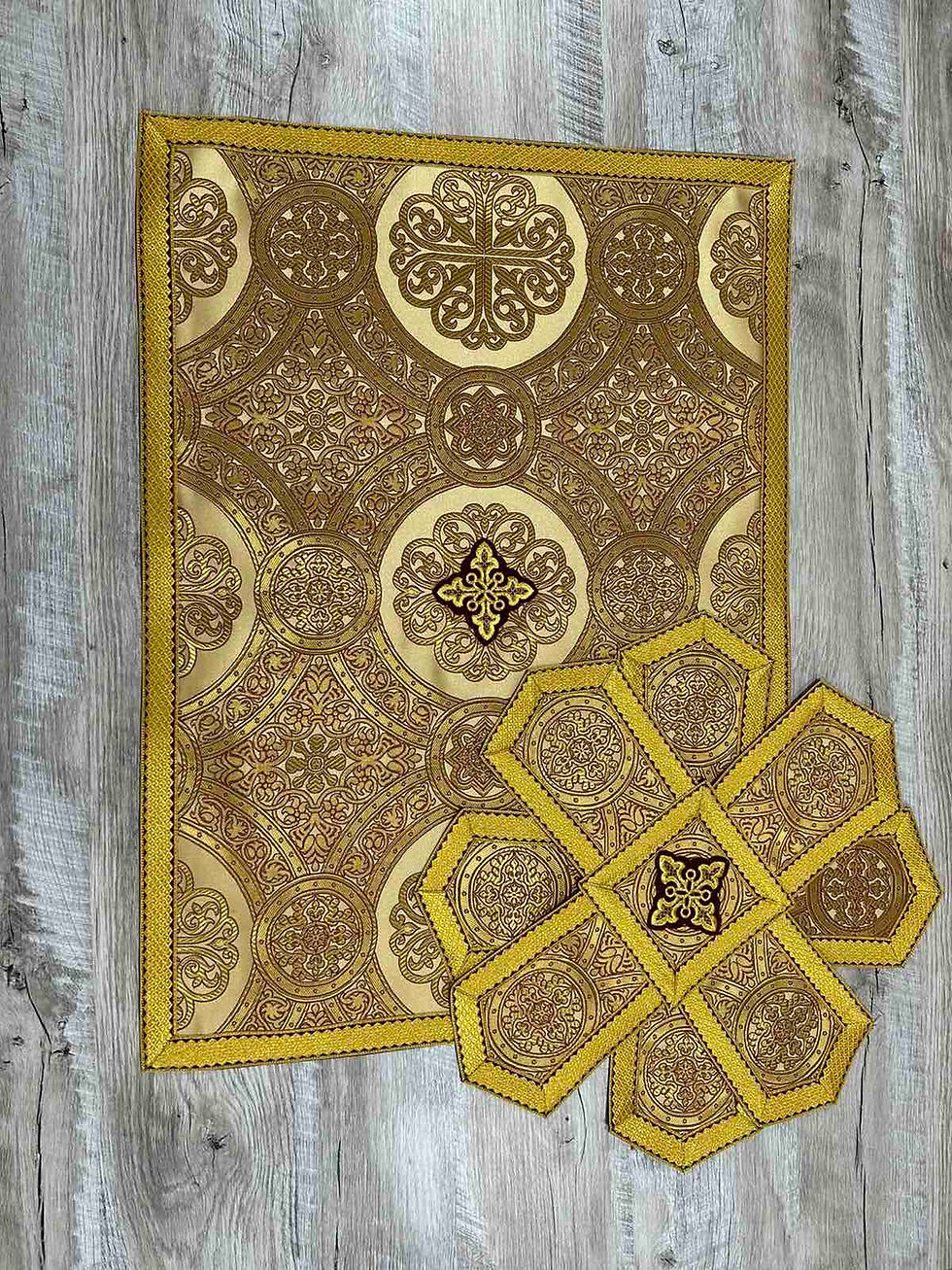 Thumbnail: Vestment for priest in brocade - Phelon in Greek style - Liturgical clothes