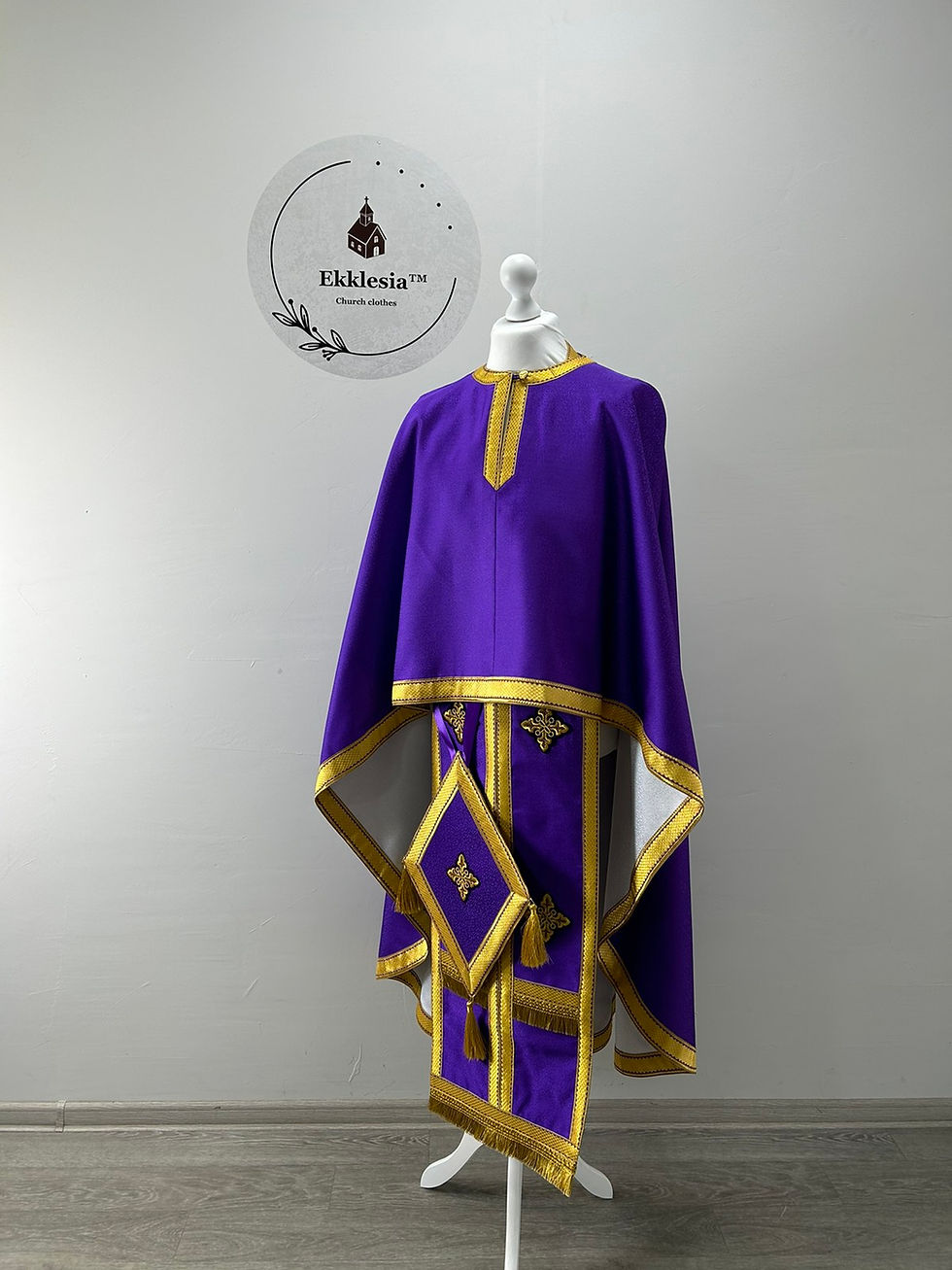 Thumbnail: Reversible vestment for Lent - Double-sided two-color vestment set - Chaplain