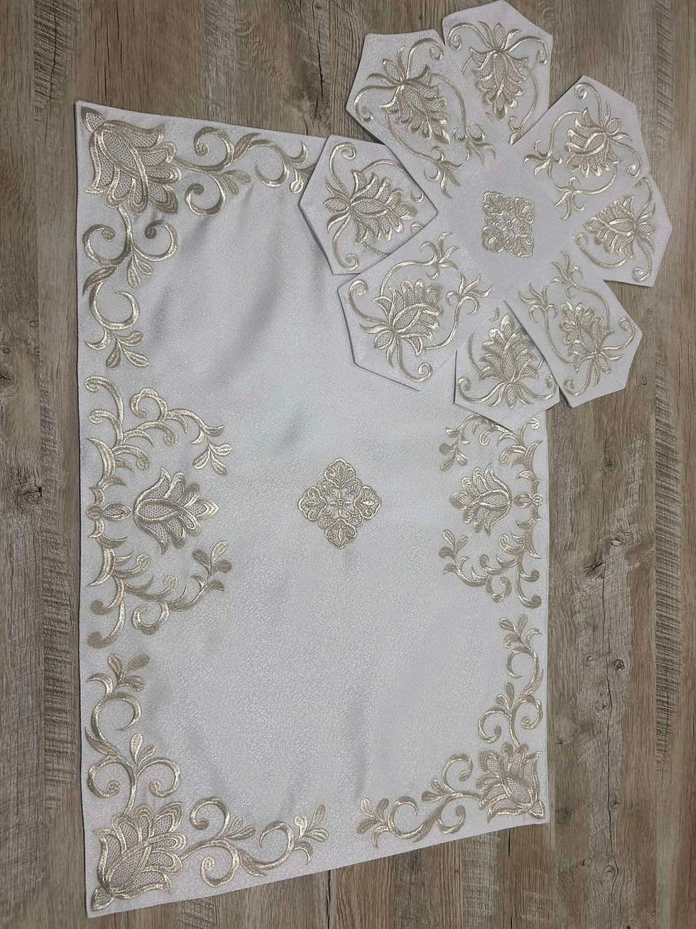 Thumbnail: Chalice Covers with machine embroidery - Aer and chalices for communion set