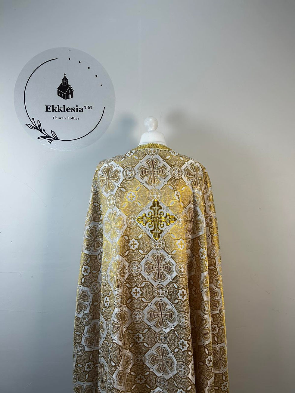 Thumbnail: Priest Greek style vestment -  Orthodox vestment set - Liturgical phelon