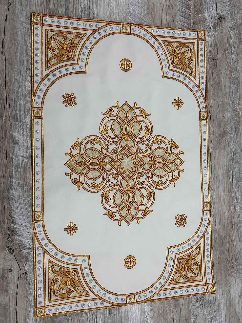 Thumbnail: Embroidered Orthodox Chalice Covers - Aer and chalice veil orthodox  set