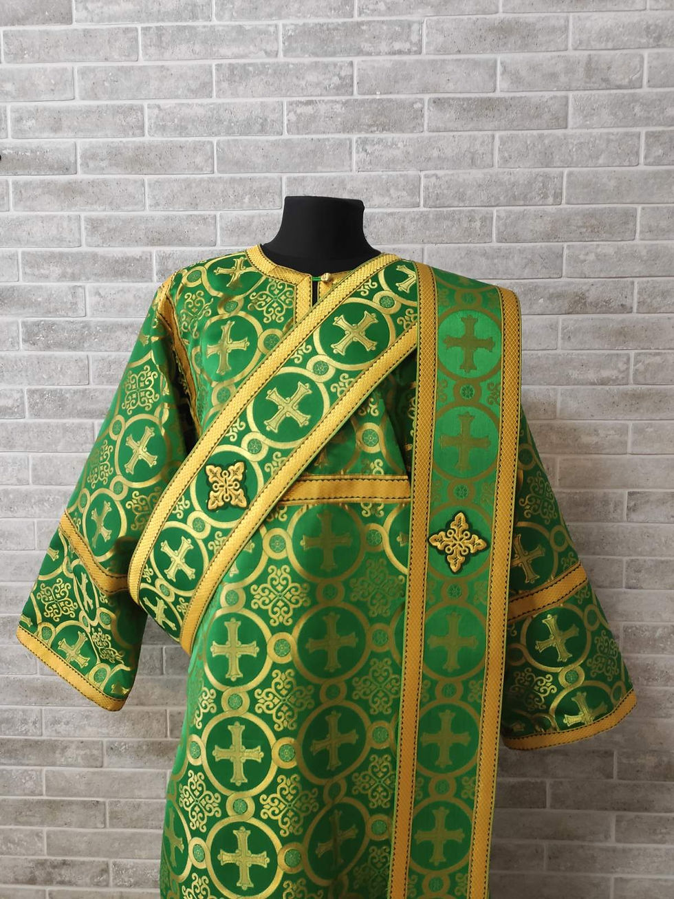 Thumbnail: Protodeacon's vestment - Stikharion - Orthodox deacon liturgical clothes