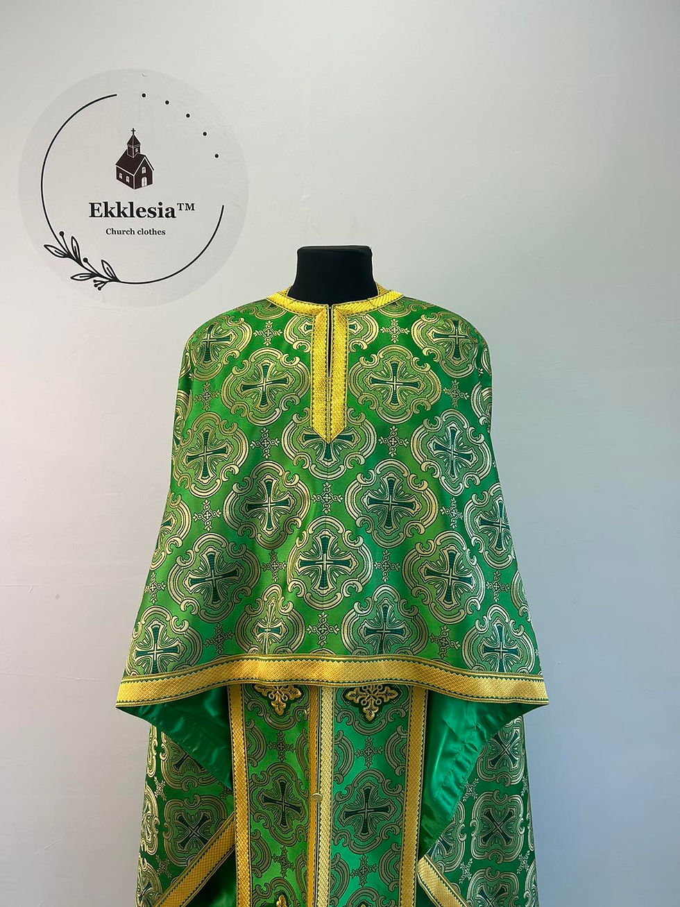 Thumbnail: Priest vestments set in Greek brocade - Orthodox church garment - Priest clothes
