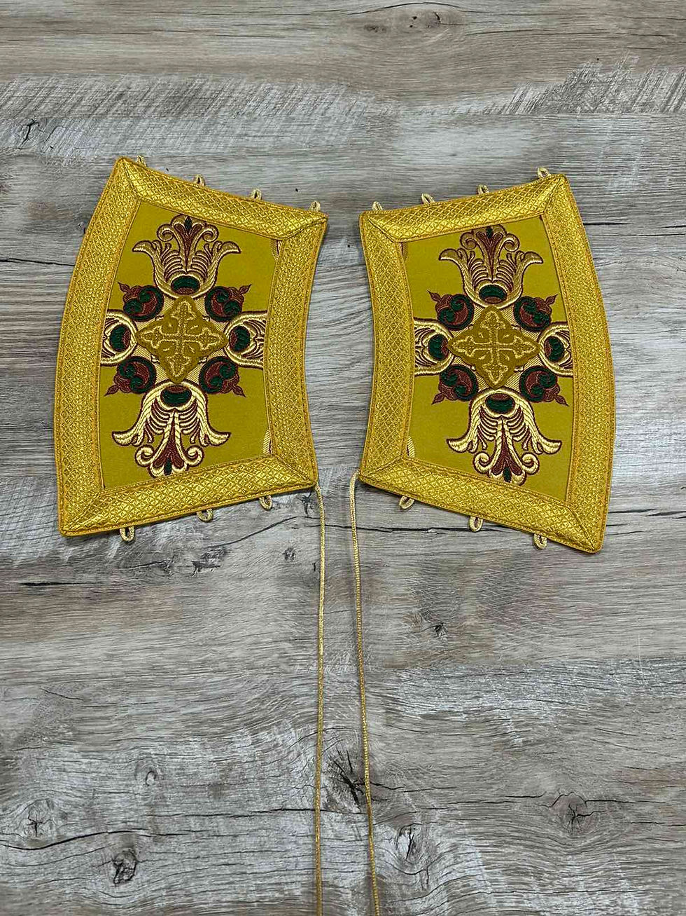 Thumbnail: Orthodox vestment - Stichar, orar, cuffs  - Stikharion and orarion for deacon